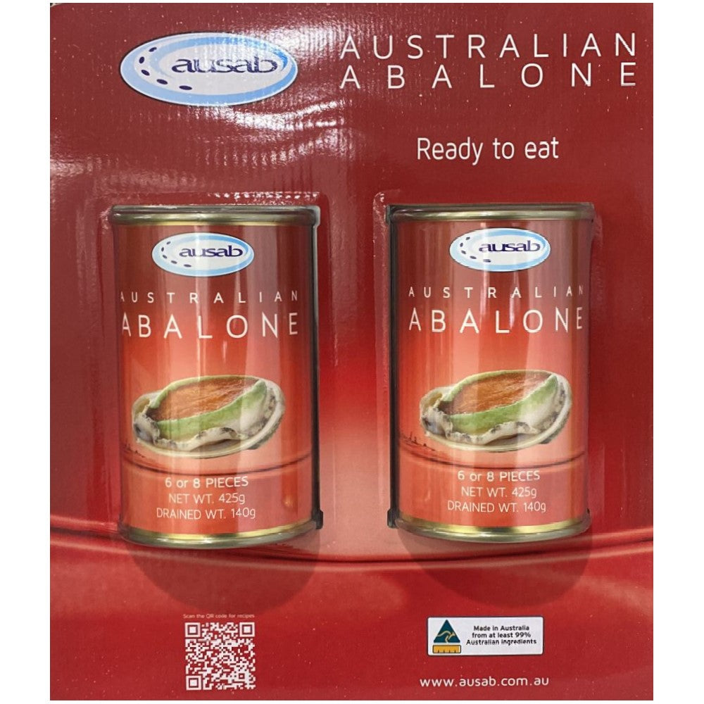 Ausab Australian Abalone Canned 2 x 425g