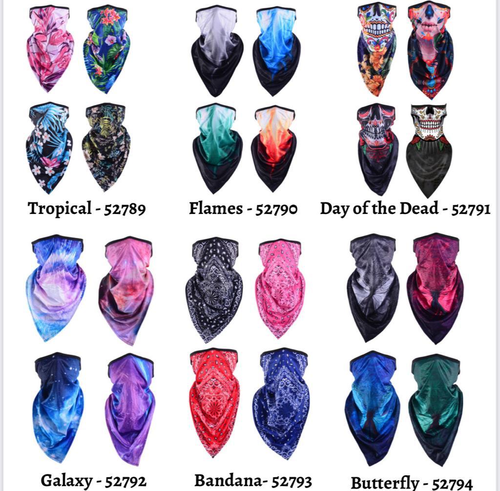 Face Mask - Washable & Adjustable Maskit Face Scarves
