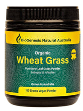 Load image into Gallery viewer, BioGenesis Natural Australia Organic Wheat Grass Powder 150g