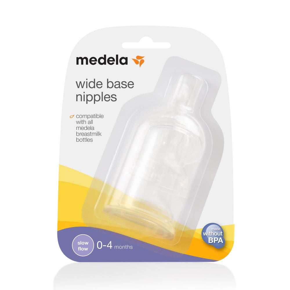 Medela Wide Base Teat Slow Flow 3pk