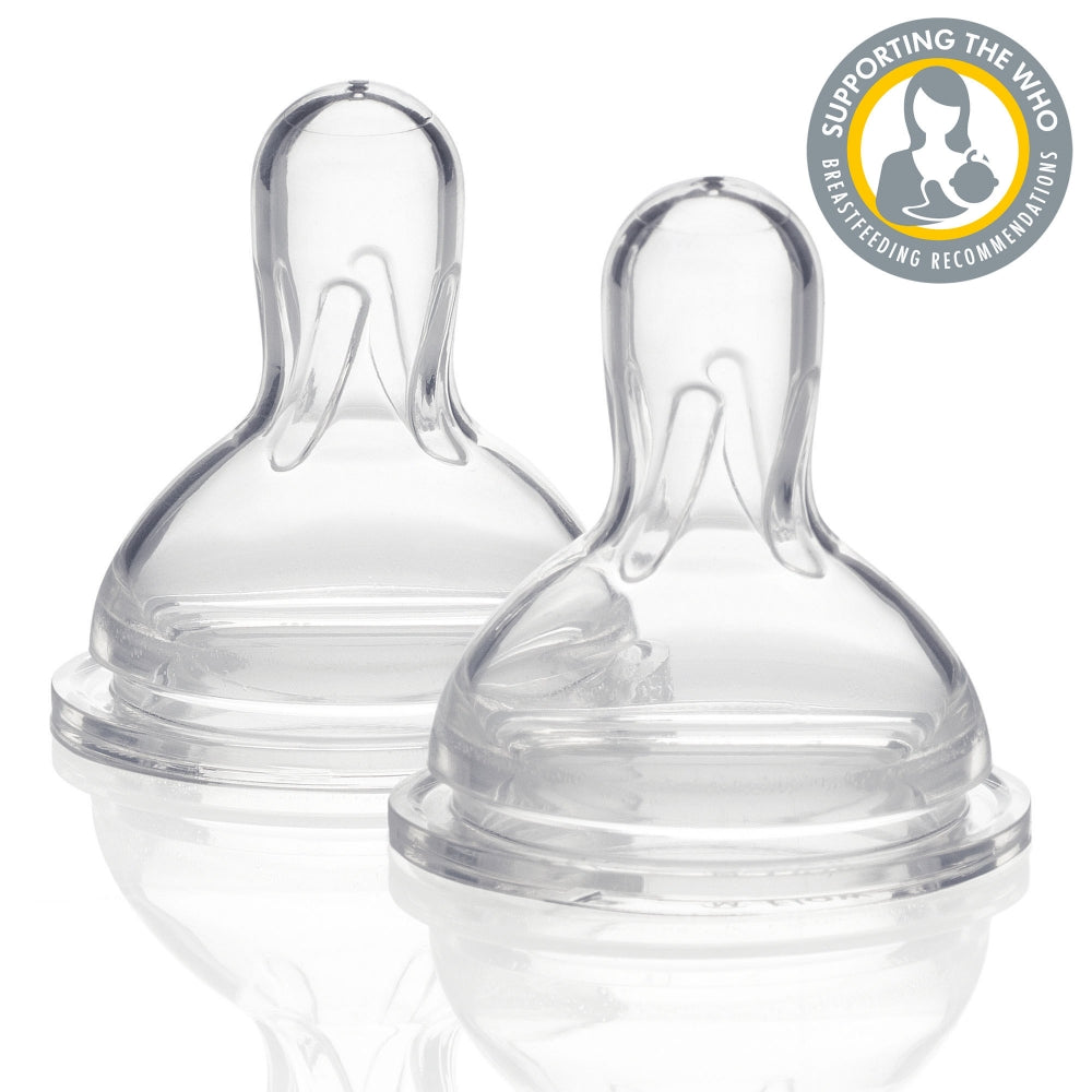 Medela Wide Base Teat Medium Flow 3pk