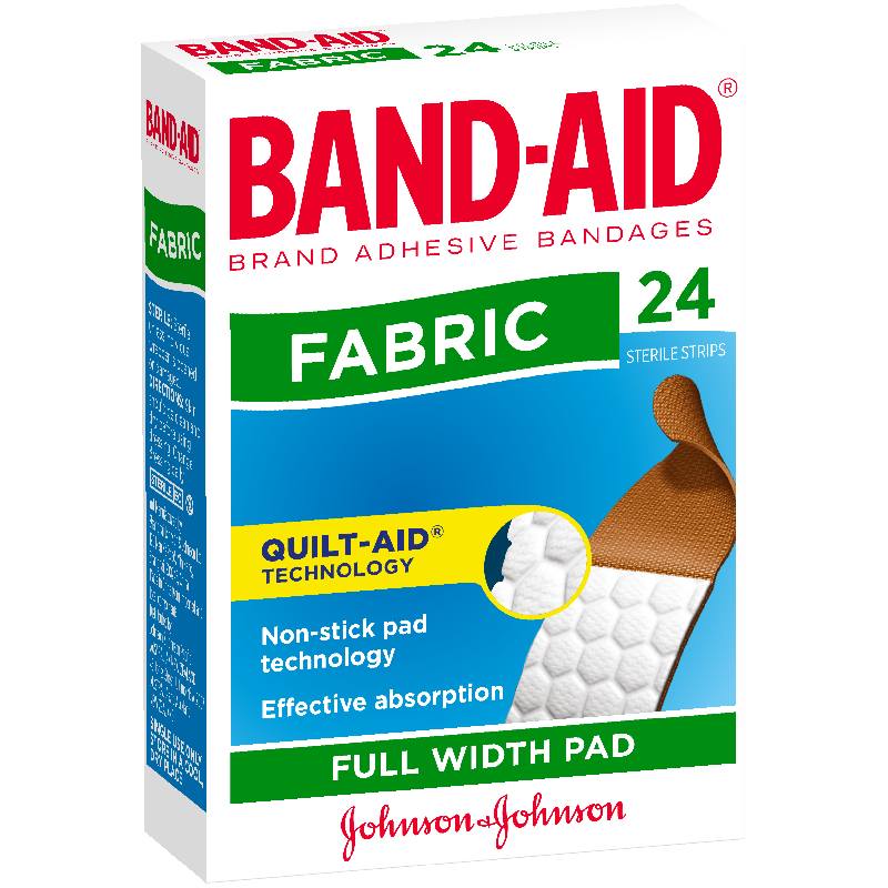 Band-Aid Adhesive Bandages Fabric 24