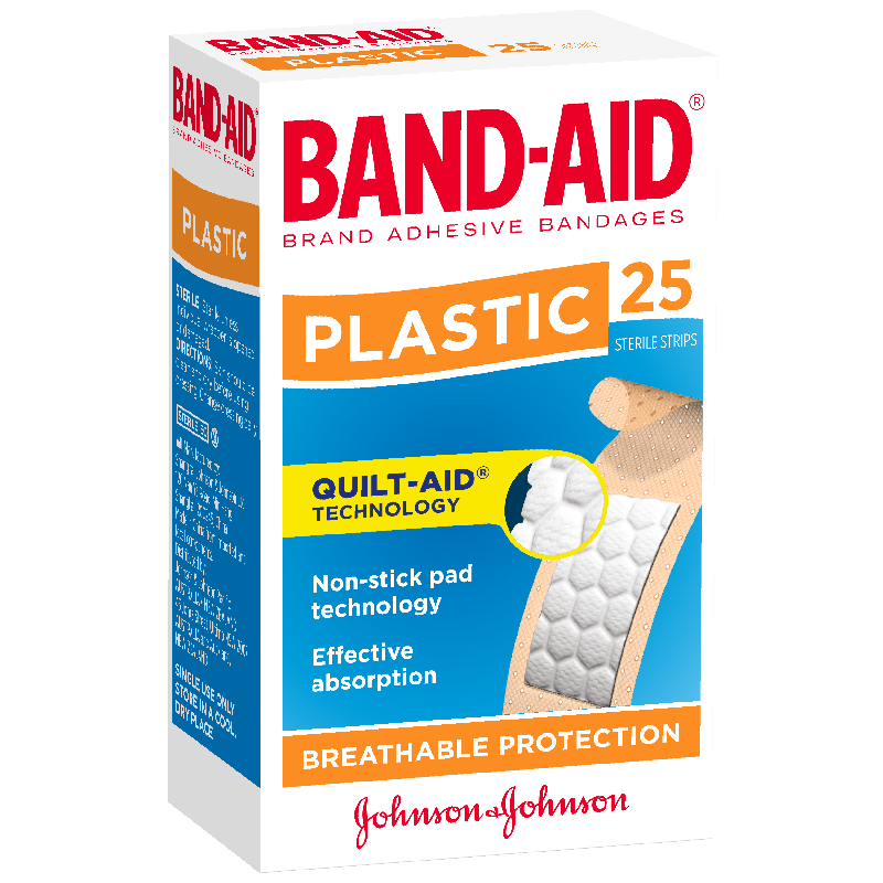 Band-Aid Plastic Adhesive Strips 25