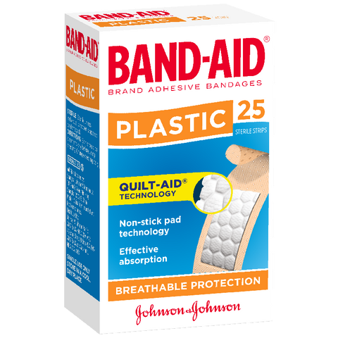 Band-Aid Plastic Adhesive Strips 25