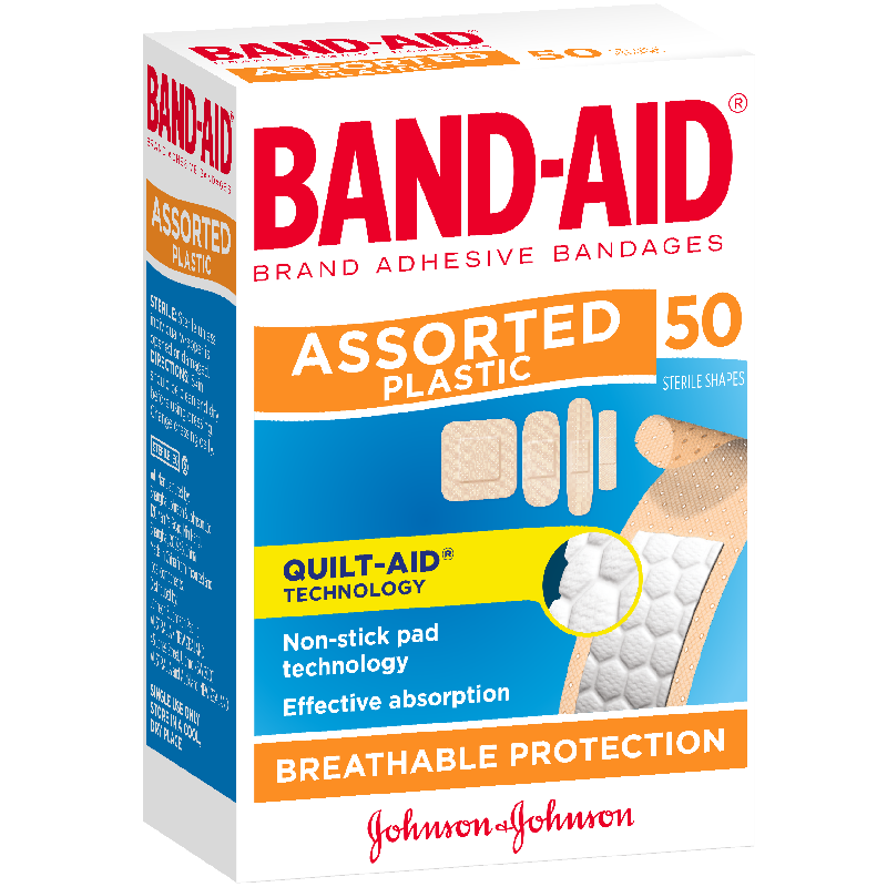 Band-Aid Assorted Shapes 50