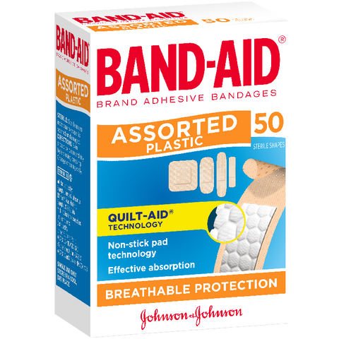 Band-Aid Assorted Shapes 50