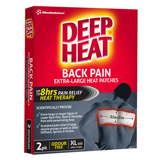 Deep Heat Back Pain Extra-Large Heat Patches 2 Pack