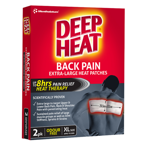 Deep Heat Back Pain Extra-Large Heat Patches 2 Pack