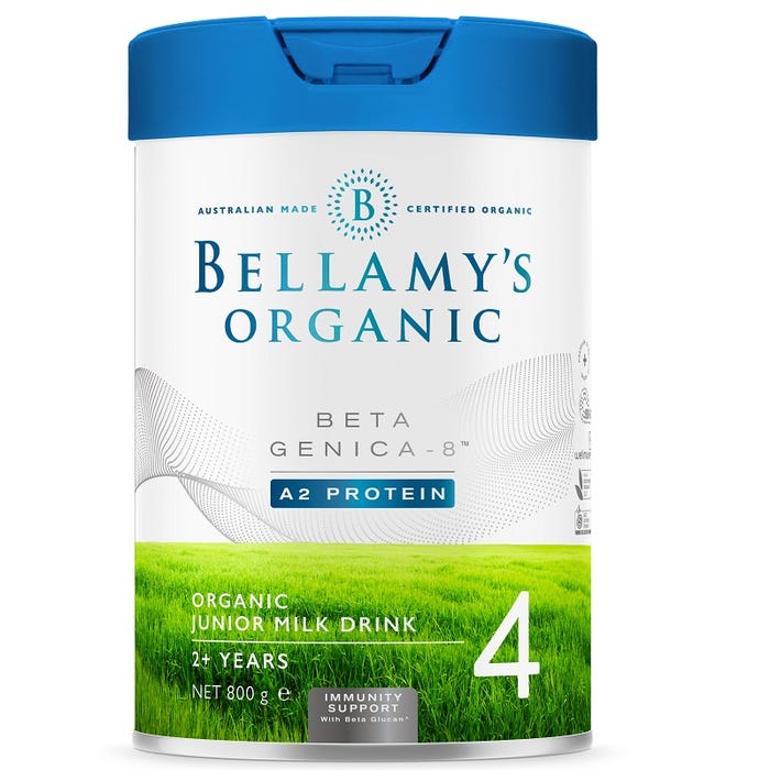 Bellamy’s Organic Beta Genica-8 Step 4 Junior Milk Drink 2+ Years 800g