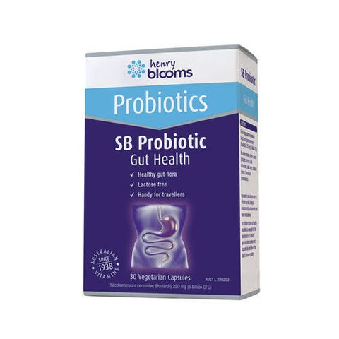 Henry Blooms SB Probiotic Gut Health 30 Vegetarian Capsules