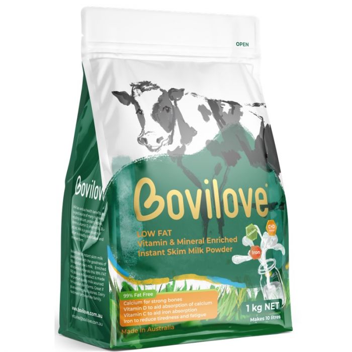 Bovilove Instant Skim Low Fat Milk Powder 1Kg