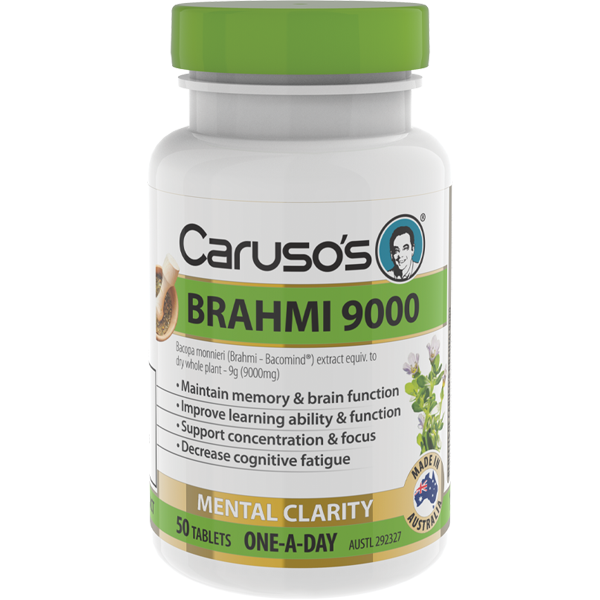 Caruso's Natural Health Brahmi 9000 50 Tablets