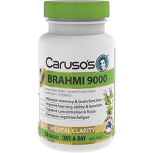 Load image into Gallery viewer, Caruso&#39;s Natural Health Brahmi 9000 50 Tablets