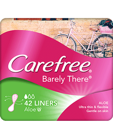 CAREFREE Barely There Liners Aloe Vera 42 Pack