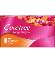Load image into Gallery viewer, CAREFREE Original Long Unscented 30 Liners