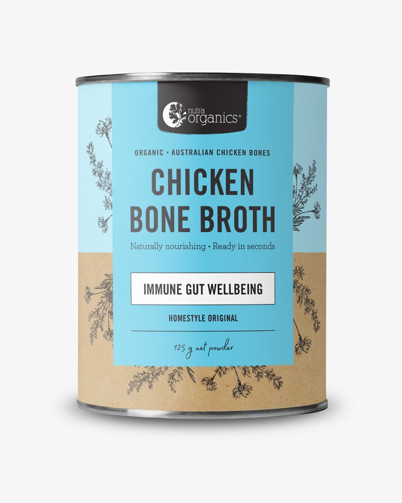 Nutra Organics Chicken Bone Broth Powder Homestyle Original 125g