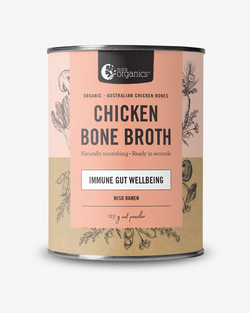 Nutra Organics Chicken Bone Broth Powder Miso Ramen 125g