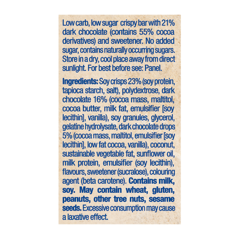 Atkins Low Carb Chocolate Chip Crisp 5 bars x 37g