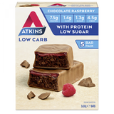 Atkins Low Carb Chocolate Raspberry 5 bars x 30g