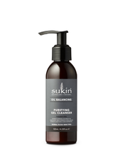 Load image into Gallery viewer, SUKIN Oil Balancing Plus Charcoal Purifying Gel Cleanser 125mL