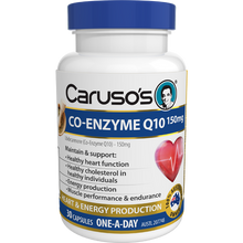 Load image into Gallery viewer, Caruso&#39;s Natural Health CoEnzyme Q10 150mg 30 Capsules