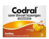 CODRAL Sore Throat Lozenges Honey & Lemon 16 Lozenges