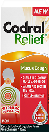 CODRAL Relief Mucus Cough Warming Sensation 150mL