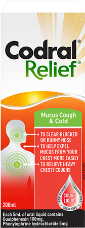 CODRAL Relief Mucus Cough & Cold Liquid 200mL