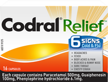 Load image into Gallery viewer, CODRAL Relief 6 Signs 16 Capsules