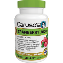 Load image into Gallery viewer, Caruso&#39;s Natural Health Cranberry 30000 30 Tablets