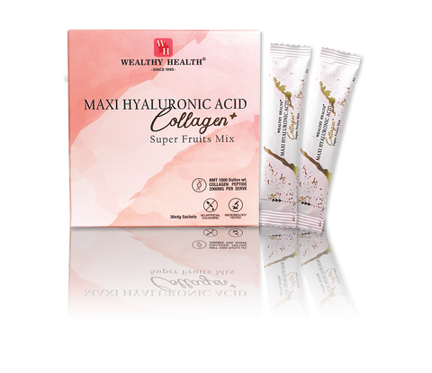 Wealthy Health Maxi Hyaluronic Acid Collagen + Super Fruits Mix 4g x 30 Sachets