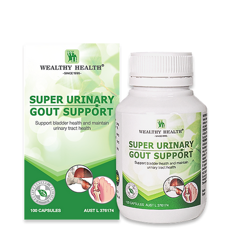 Wealthy Health Super Urinary Gout Support 100 Capsules