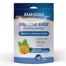 Load image into Gallery viewer, Ease A Cold Breathe Ease Soothing Menthol &amp; Honey 16 Lozenges