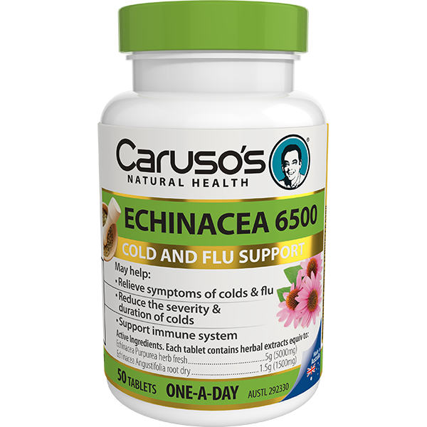 Caruso's Natural Health Echinacea 6500 50 Tablets