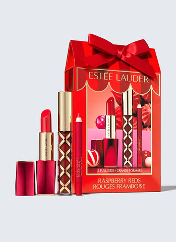 ESTEE LAUDER Raspberry Reds Holiday Christmas Gift Set