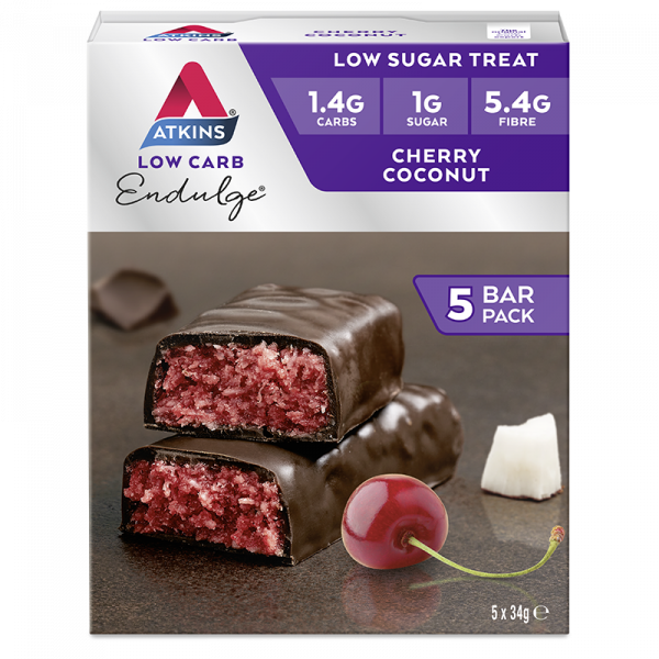Atkins Low Carb Endulge Cherry Coconut 5 bars x 34g
