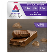Load image into Gallery viewer, Atkins Low Carb Endulge Milk Chocolate 5 bars x 30g