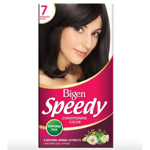 Hoyu Bigen Speedy Conditioning Color 80g - No. 7 Brownish Black