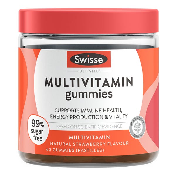 SWISSE Ultivite Multivitamin Gummies 60 Pastilles (Expiry 06/2024)
