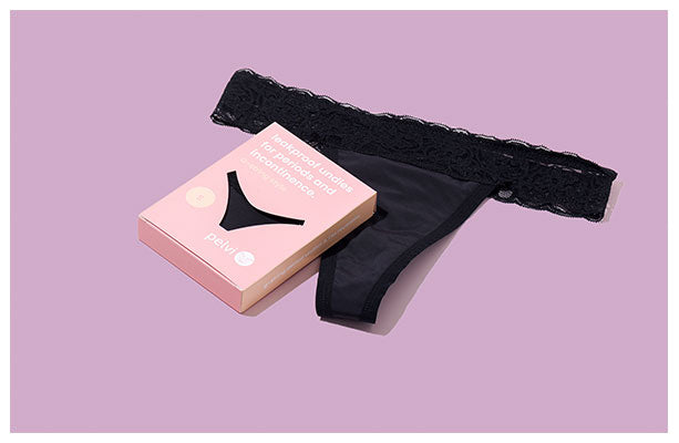 Pelvi Leakproof G-String Underwear - Black