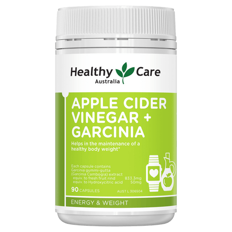 Healthy Care Australia Apple Cider Vinegar + Garcinia 90 Capsules