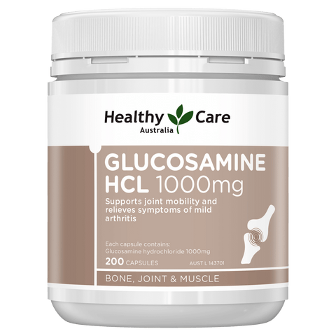 Healthy Care Glucosamine HCL 1000mg 200 Capsules