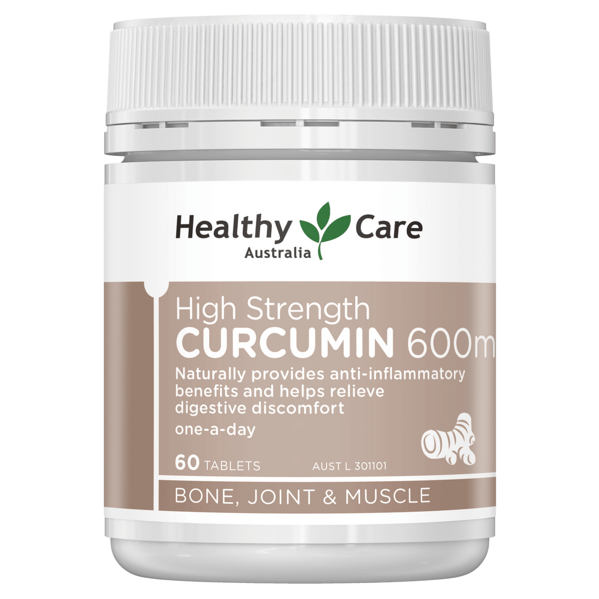 Healthy Care High Strength Curcumin 600mg 60 Tablets