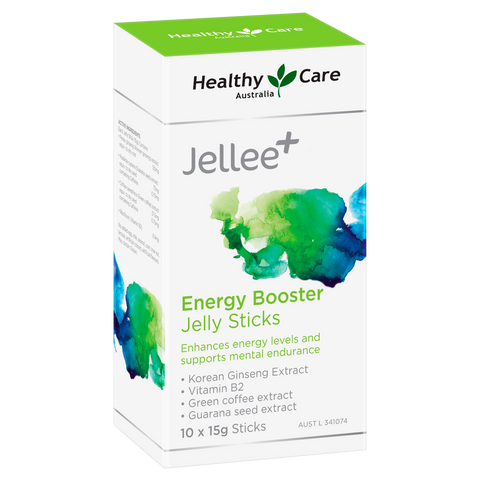 Healthy Care Jellee+ Energy Booster Jelly Sticks 10 x 15g