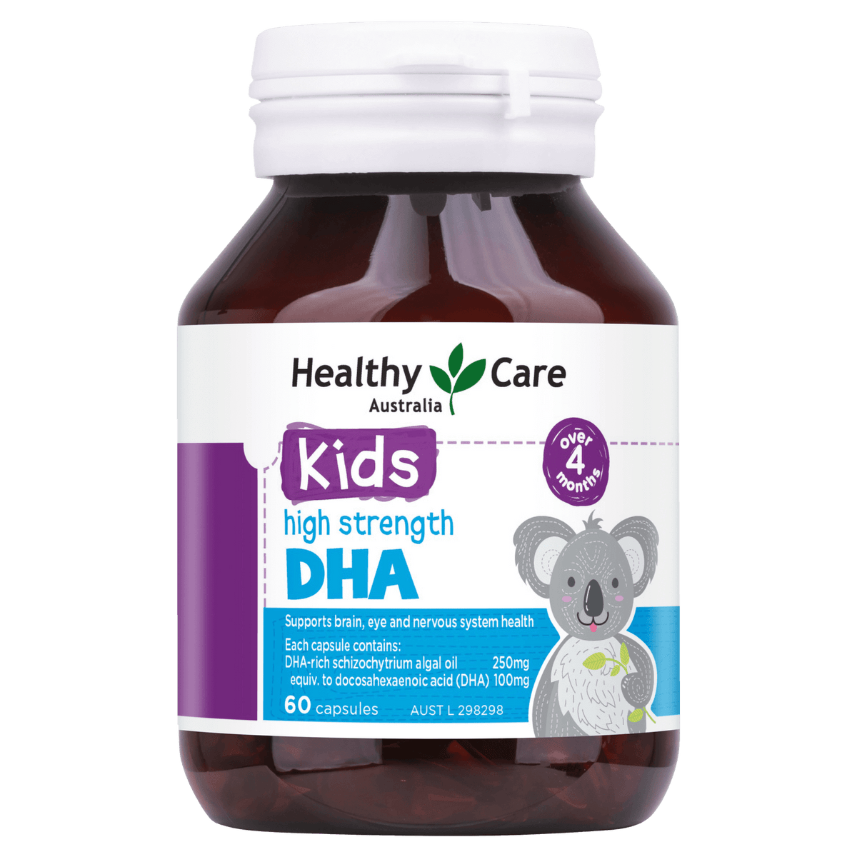 Healthy Care Kids High Strength DHA 60 Capsules