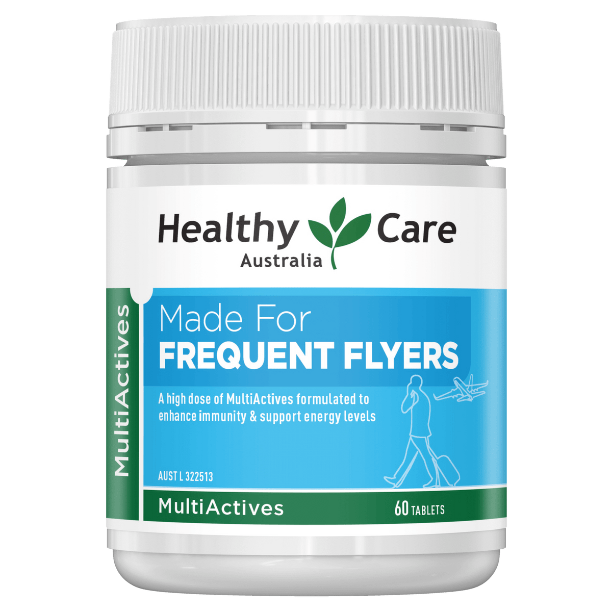 Healthy Care MultiActives Made for Frequent Flyers 60 Tablets
