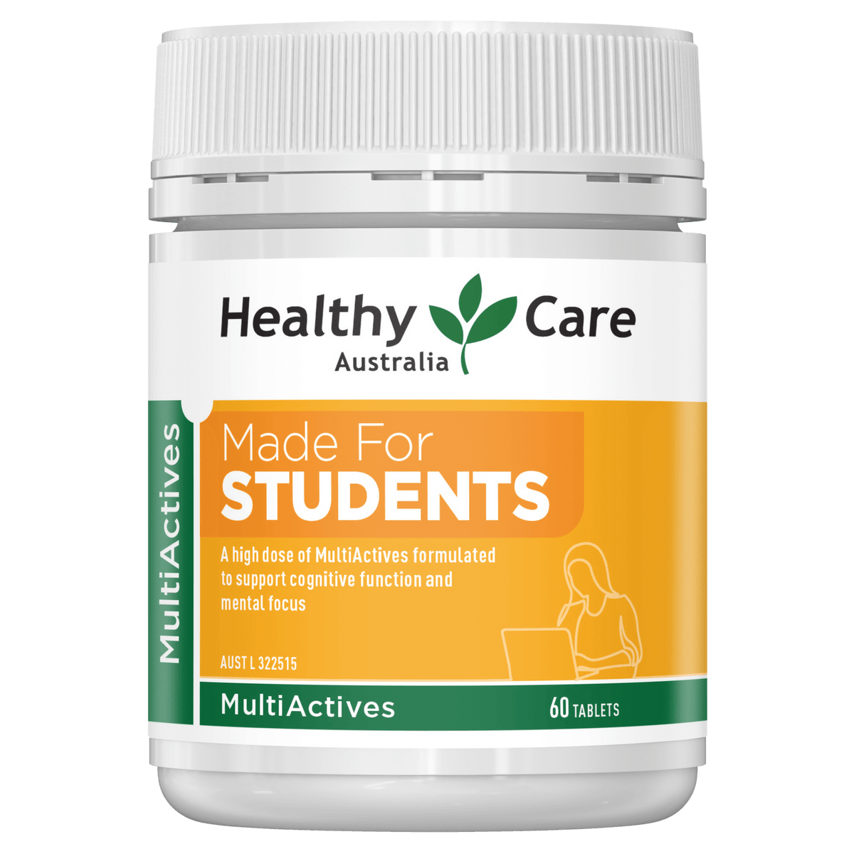 Healthy Care MultiActives Made for Students 60 Tablets
