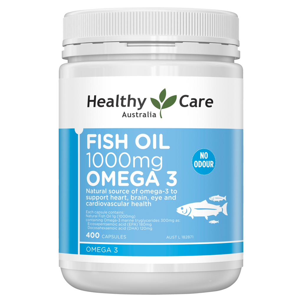 Healthy Care Fish Oil 1000mg Omega-3 400 Capsules