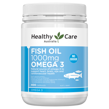 Load image into Gallery viewer, Healthy Care Fish Oil 1000mg Omega-3 400 Capsules