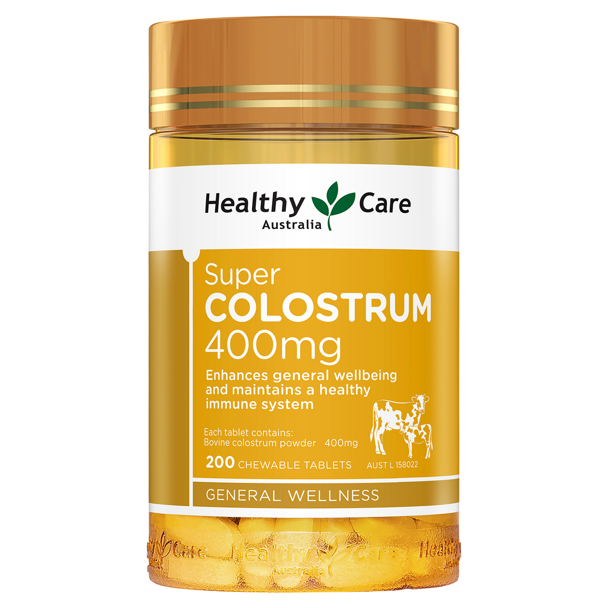 Healthy Care Colostrum 400mg 200 Chewable Tablets Better Value Pharmacy